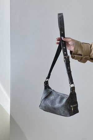 Women's Light Retro Motorcycle Pillow Bag - Trendy Crossbody Shoulder Bag for Versatile Style