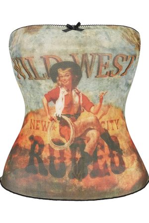 Women's Off-Shoulder Strapless Top - European and American Style Short Printed Wrap Vest for Hot Girl Look