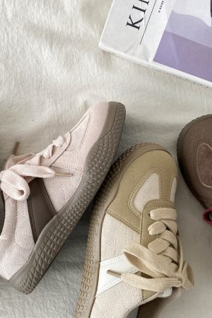 Women's Pink Platform Sneakers - Ugly Cute Big Head Design, Thick-Soled Casual Sports Shoes, 2025 Spring Style