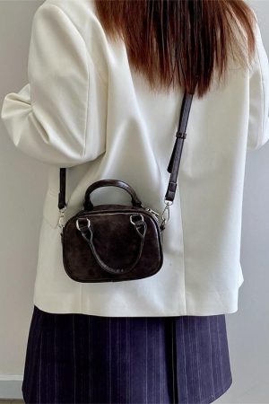 Women's Retro Casual Tote Bag - Spring/Summer 2025 Small Square Crossbody Shoulder Bag - Niche Design for 90s & Y2K Style