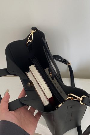 Women's Retro Handheld Tote Bag - Spring Summer 2025, Large Capacity Crossbody Bag for 90s and Y2K Style