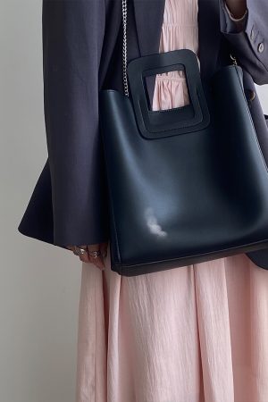 Women's Retro Handheld Tote Bag - Spring Summer 2025, Large Capacity Crossbody Bag for 90s and Y2K Style