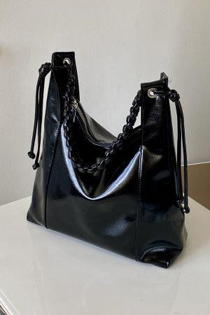 Women's Retro High-End Soft Leather Shoulder Tote Bag - Large Capacity Commuting Bag for 2025 Fashion