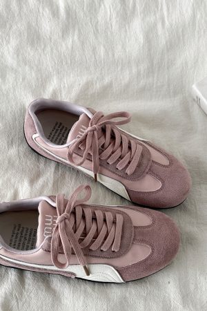 Women's Retro Lightweight Flat Casual De Xun Shoes - 2025 Spring Soft-Bottom Sports Little White Sneakers