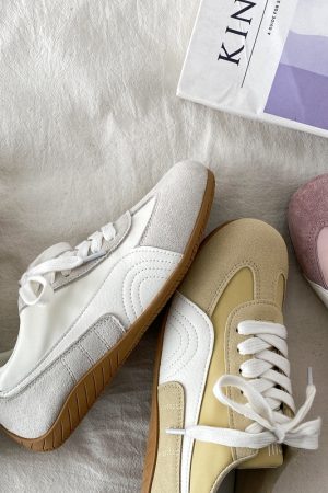 Women's Retro Lightweight Flat Casual De Xun Shoes - 2025 Spring Soft-Bottom Sports Little White Sneakers