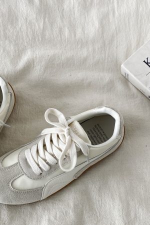 Women's Retro Lightweight Flat Casual De Xun Shoes - 2025 Spring Soft-Bottom Sports Little White Sneakers