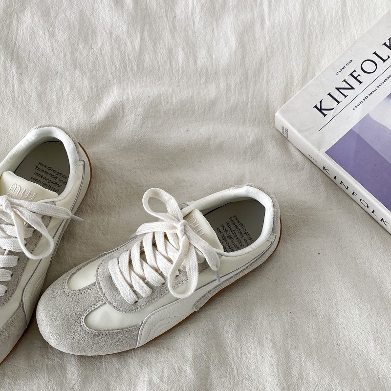 Women's Retro Lightweight Flat Casual De Xun Shoes - 2025 Spring Soft-Bottom Sports Little White Sneakers Women's Retro Lightweight Flat Casual De Xun Shoes - 2025 Spring Soft-Bottom Sports Little White Sneakers