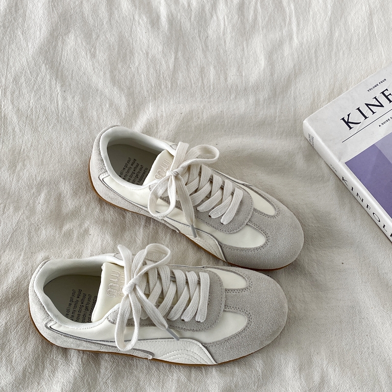 Women's Retro Lightweight Flat Casual De Xun Shoes - 2025 Spring Soft-Bottom Sports Little White Sneakers Women's Retro Lightweight Flat Casual De Xun Shoes - 2025 Spring Soft-Bottom Sports Little White Sneakers