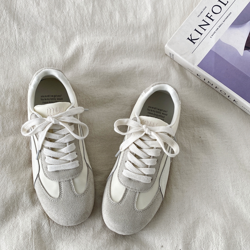 Women's Retro Lightweight Flat Casual De Xun Shoes - 2025 Spring Soft-Bottom Sports Little White Sneakers Women's Retro Lightweight Flat Casual De Xun Shoes - 2025 Spring Soft-Bottom Sports Little White Sneakers