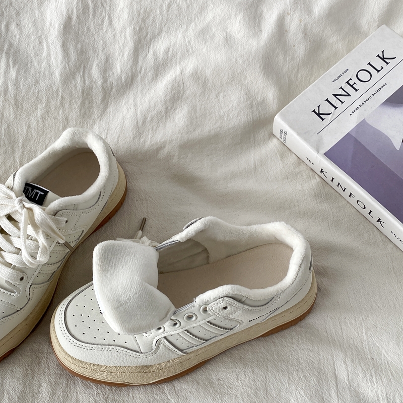 Women's Retro Thick-Soled White Sneakers - 2025 Spring Sports Casual Shoes, Versatile Design for Everyday Style Women's Retro Thick-Soled White Sneakers - 2025 Spring Sports Casual Shoes, Versatile Design for Everyday Style