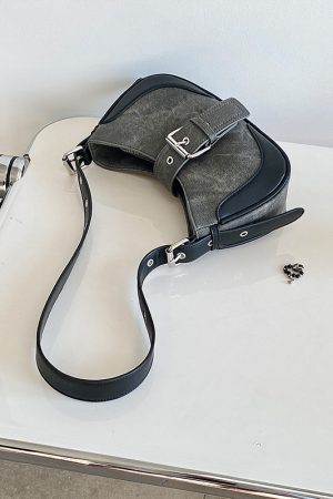 Women's Retro Underarm Saddle Bag - Spring Summer 2025 Versatile Handheld Shoulder Bag, Niche Fashion Inspired by 90s and Y2K Styles