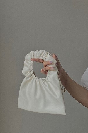 Women's Ruffled Cloud Handheld Mini Bag - Cute Spring/Summer Design for 2025, Trendy Niche Style