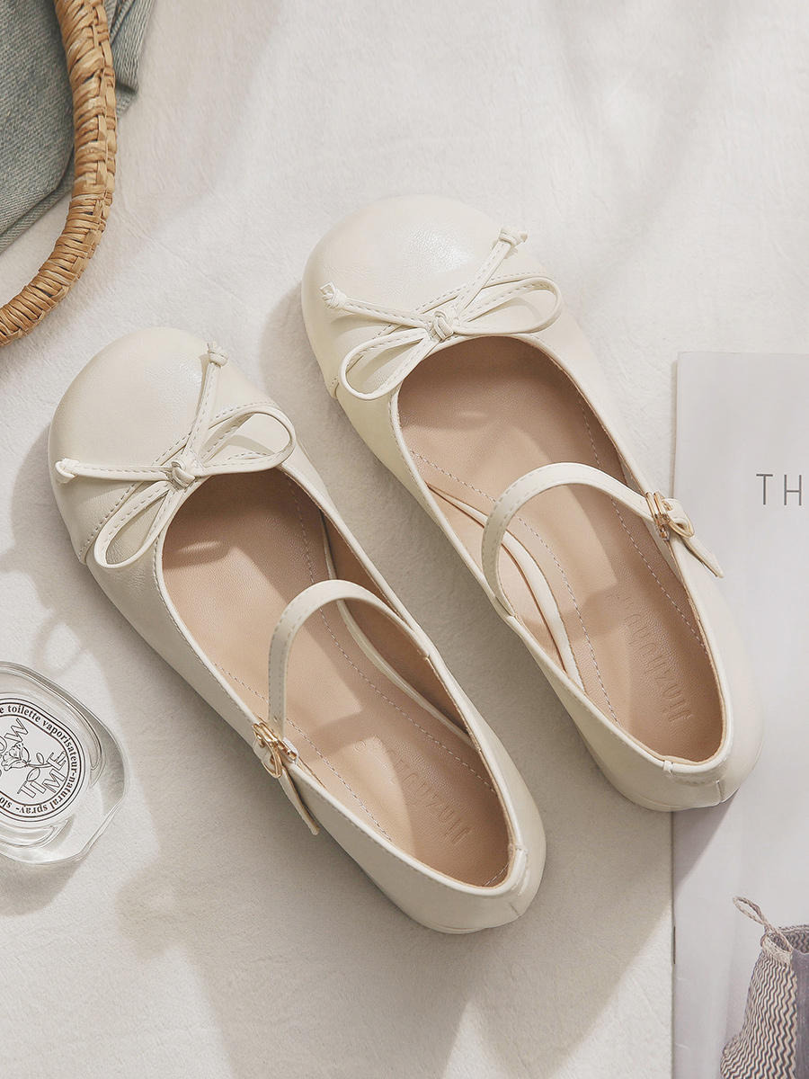 Women's Sheepskin Mary Jane Shoes - French Style Chunky Heel for Skirts - Spring Autumn Fashion Women's Sheepskin Mary Jane Shoes - French Style Chunky Heel for Skirts - Spring Autumn Fashion