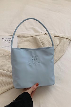 Women's Spring Summer Oxford Cloth Small Square Handbag - 2025 Fashion Versatile Underarm Bag for Fresh Style