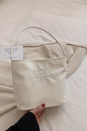 Women's Spring Summer Oxford Cloth Small Square Handbag - 2025 Fashion Versatile Underarm Bag for Fresh Style