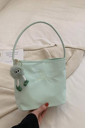 Women's Spring Summer Oxford Cloth Small Square Handbag - 2025 Fashion Versatile Underarm Bag for Fresh Style