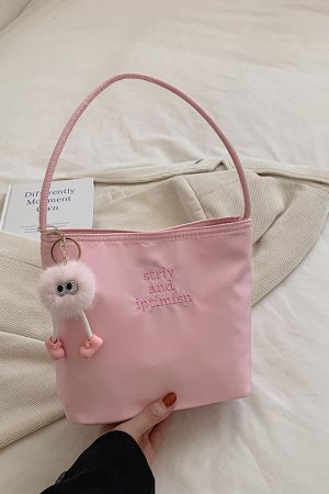 Women's Spring Summer Oxford Cloth Small Square Handbag - 2025 Fashion Versatile Underarm Bag for Fresh Style