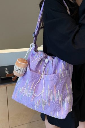 Women's Summer Canvas Tote Bag, Versatile Commuter Crossbody with Large Capacity, Casual Style for Students and Everyday Use