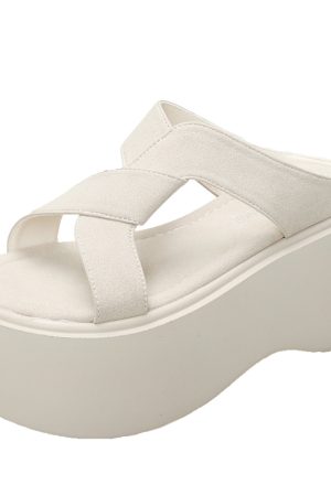 Women's Summer Wedge Platform Sandals with Thick Soles for Petite Sizes - Stylish Beach Sandals for Skirts, New 2025 Fashion