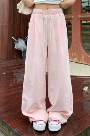 Women's Summer Wide-Leg Casual Pants - Versatile Thin Textured Milk Fiber Draped Design