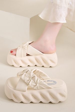 Women's Thick-Soled High-Heeled Sandals - Casual Beach Shoes for Summer 2025, Trendy Summer Footwear