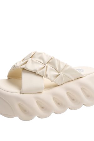 Women's Thick-Soled High-Heeled Sandals - Casual Beach Shoes for Summer 2025, Trendy Summer Footwear