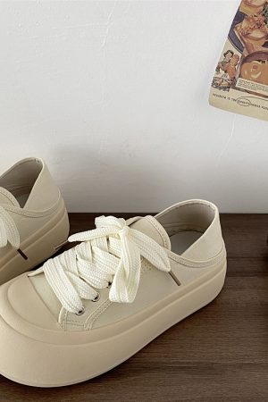 Women's Two-Way Thick-Soled Height-Increasing Canvas Shoes - Spring 2025 Versatile Ugly Cute Big-Head Little White Shoes