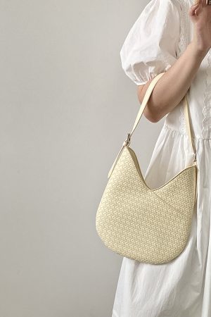 Women's Woven Handheld Underarm Bag - High-End Spring/Summer Crossbody Bag with Niche Design