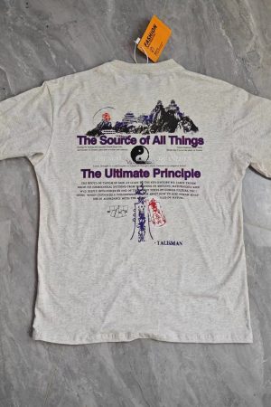 Wudang Mountain Printed Couple Short-Sleeve T-Shirt for Women - Loose Fit, Chinese Style Fashion, Trendy Casual Top