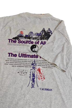 Wudang Mountain Printed Couple Short-Sleeve T-Shirt for Women - Loose Fit, Chinese Style Fashion, Trendy Casual Top