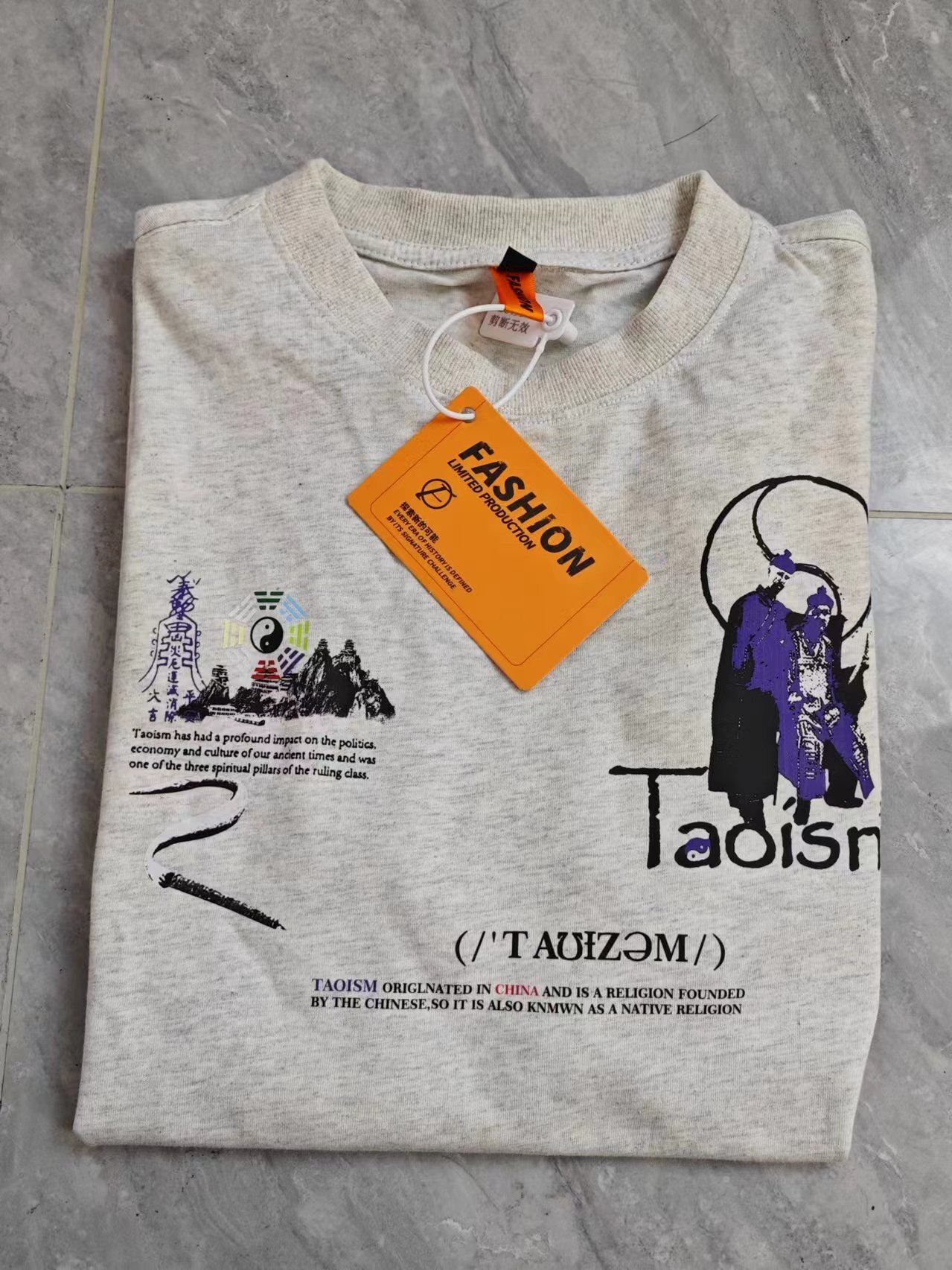 Wudang Mountain Printed Couple Short-Sleeve T-Shirt for Women - Loose Fit, Chinese Style Fashion, Trendy Casual Top Wudang Mountain Printed Couple Short-Sleeve T-Shirt for Women - Loose Fit, Chinese Style Fashion, Trendy Casual Top