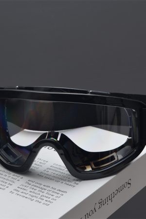 Y2K Oversized Snow Goggles - Windproof, Dustproof Outdoor Mountaineering & Cycling Sunglasses