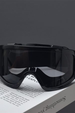 Y2K Oversized Snow Goggles - Windproof, Dustproof Outdoor Mountaineering & Cycling Sunglasses