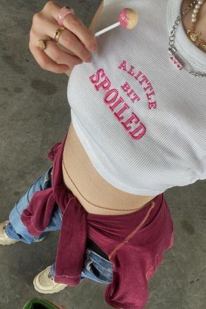 A Little Bit Spoiled Crop Top