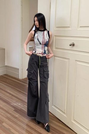 Abstract Printed Tank Top