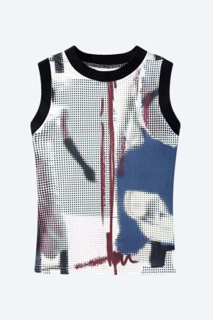 Abstract Printed Tank Top