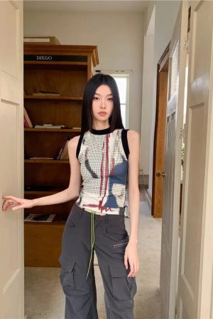 Abstract Printed Tank Top