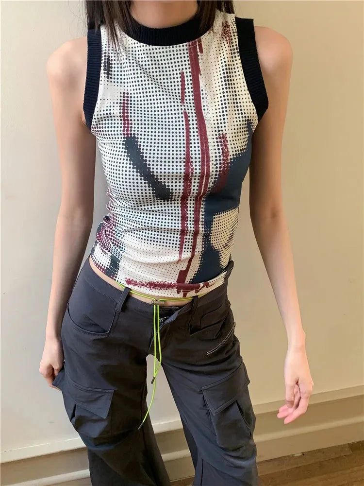 Abstract Printed Tank Top Abstract Printed Tank Top