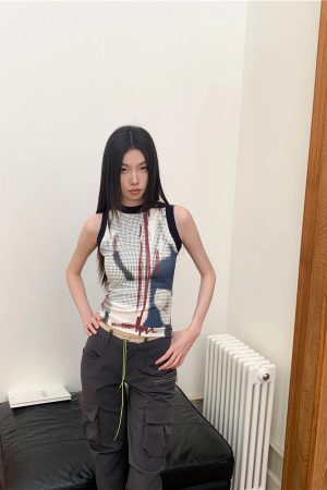 Abstract Printed Tank Top