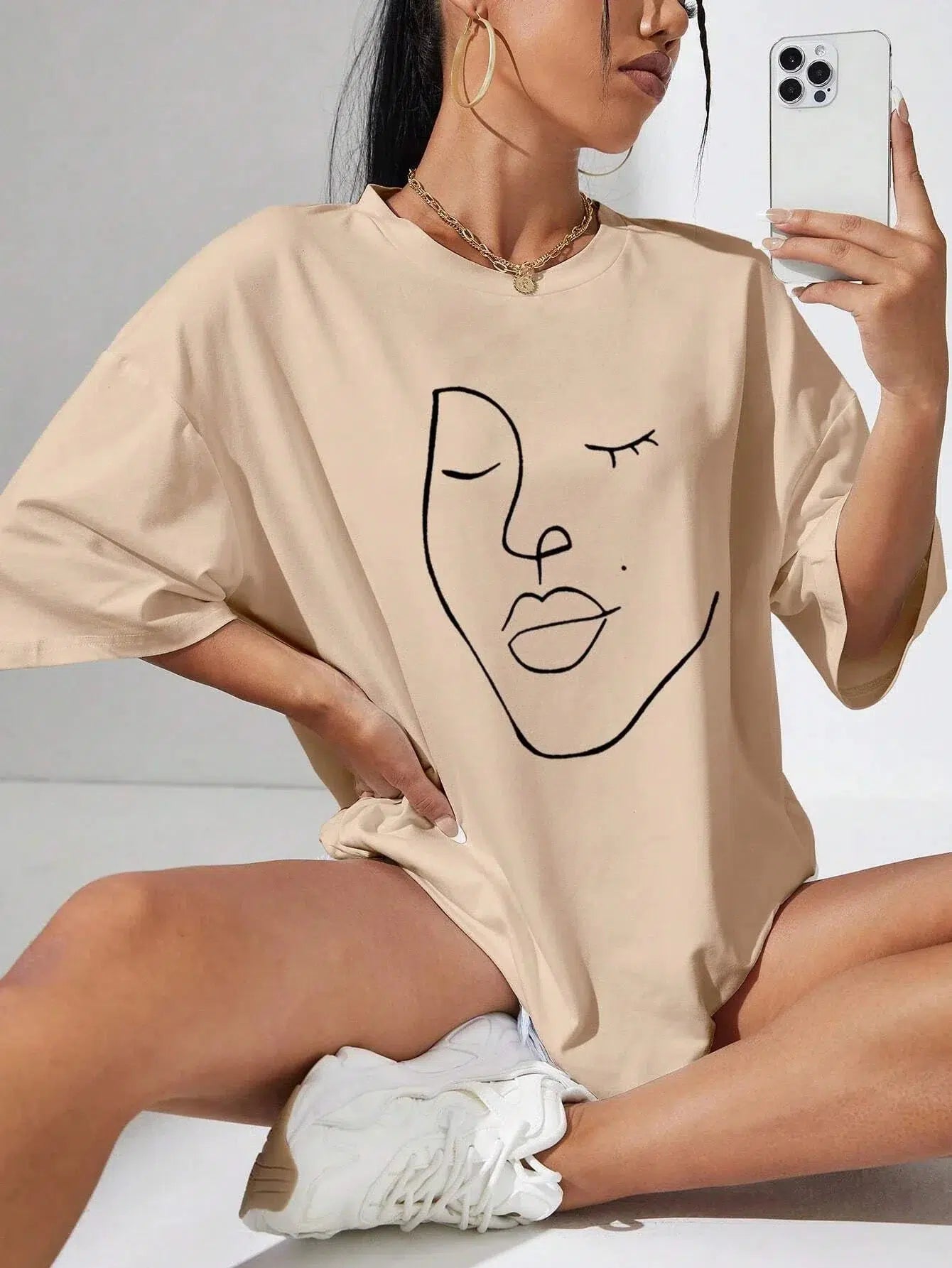 Abstract Woman Face Tee Abstract Woman Face Tee