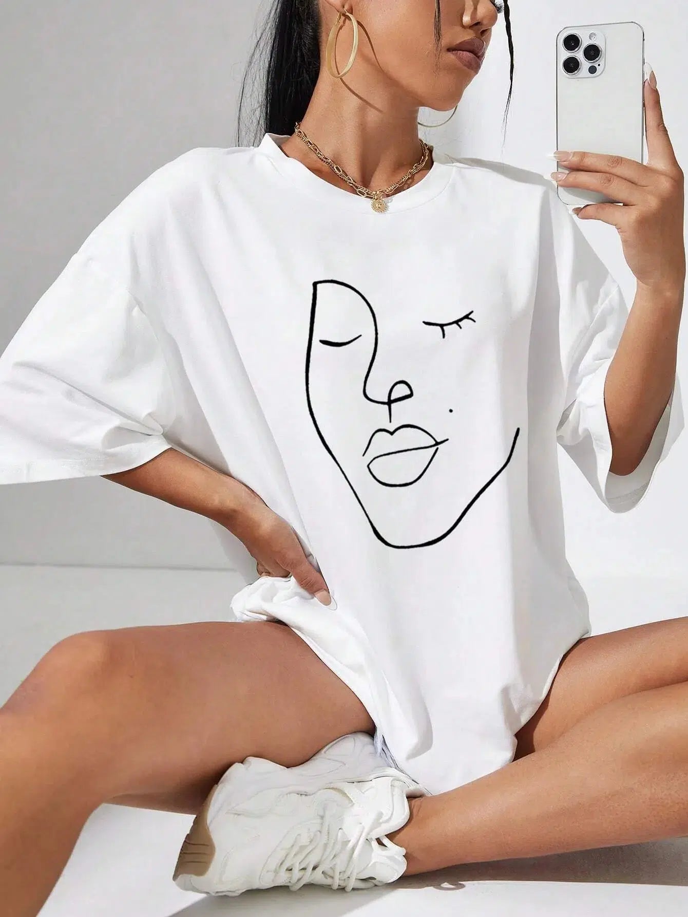 Abstract Woman Face Tee Abstract Woman Face Tee
