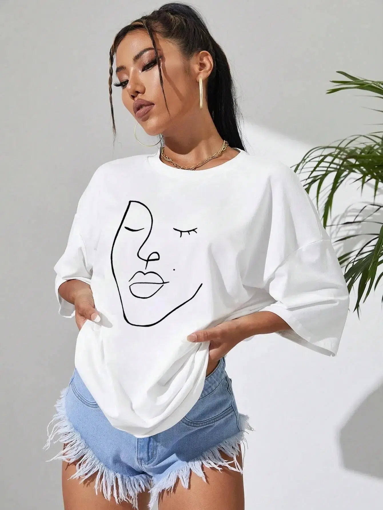 Abstract Woman Face Tee Abstract Woman Face Tee