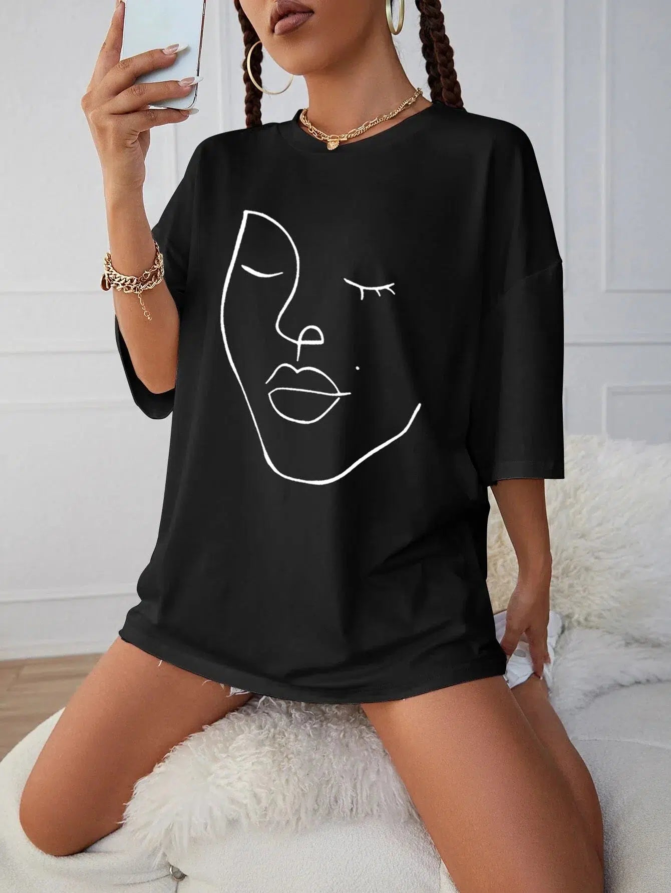 Abstract Woman Face Tee Abstract Woman Face Tee