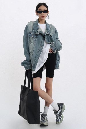 Acubi Asymmetrical Denim Jacket