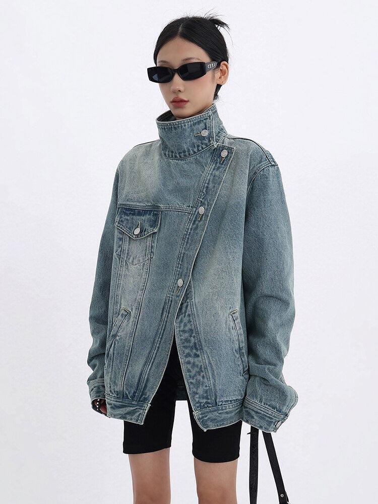 Acubi Asymmetrical Denim Jacket Acubi Asymmetrical Denim Jacket