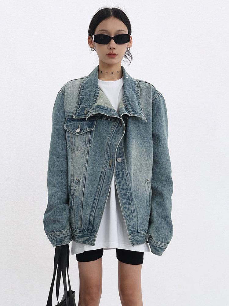 Acubi Asymmetrical Denim Jacket Acubi Asymmetrical Denim Jacket