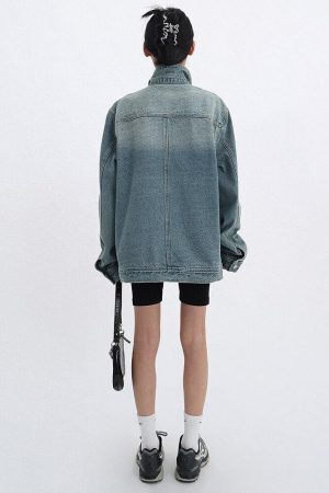 Acubi Asymmetrical Denim Jacket