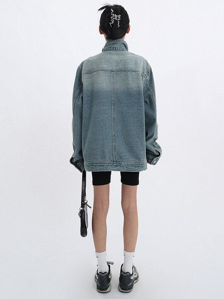 Acubi Asymmetrical Denim Jacket Acubi Asymmetrical Denim Jacket