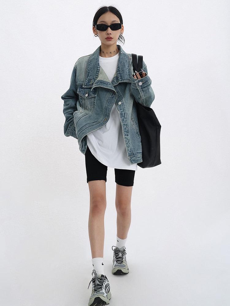 Acubi Asymmetrical Denim Jacket Acubi Asymmetrical Denim Jacket