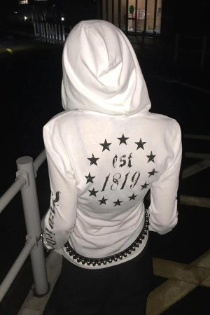 Acubi Hooded Graphic Top